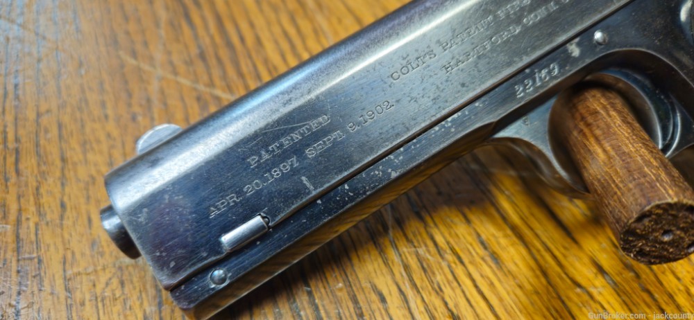 Colt 1903 Pocket Hammer, .38 Colt, Mfr 1908-img-3