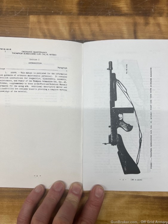 THOMPSON SUBMACHINE-GUN WAR DEPARTMENT TECH. MANUAL 1942!-img-2
