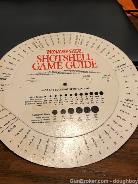 Winchester Shotshell Guide circular & CXP Bullet Trajectory Calculator Ammo-img-1