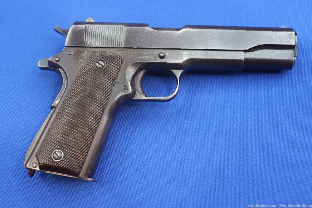 US Remington Rand Model 1911 A1 Pistol 45ACP 1945 MFG SA 1911A1 US ARMY WW2-img-5