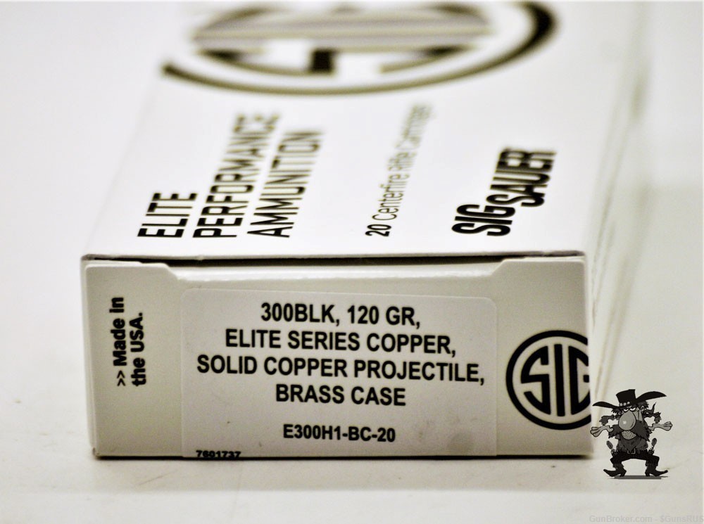 Sig Sauer 300 Blackout Elite Series Solid Copper Open Tip Projectile 20 RDS-img-6