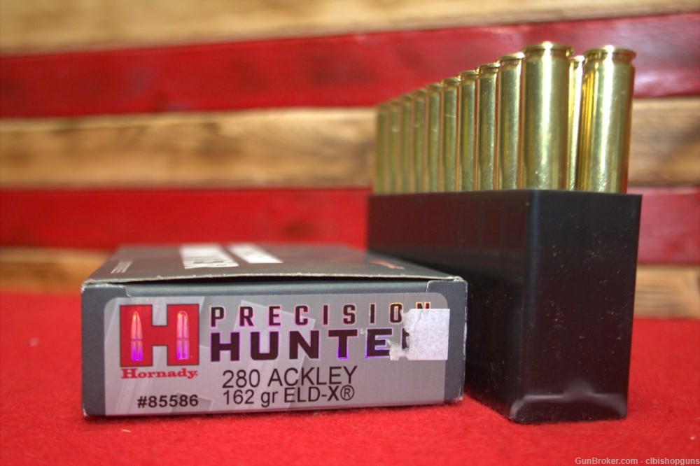 Hornady Precision Hunter 280 ACKLEY 162 Grain 20 rounds ammo-img-0