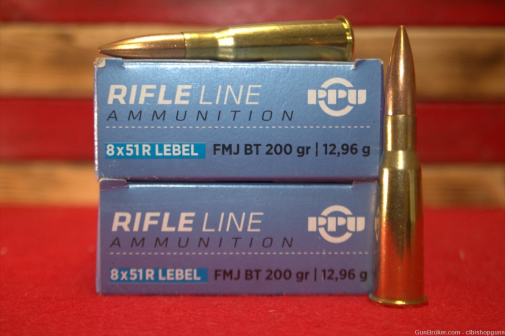 PPU Rifle Line 8x51r Lebel 200 grain 12,96g  2 boxes 40 rounds-img-0