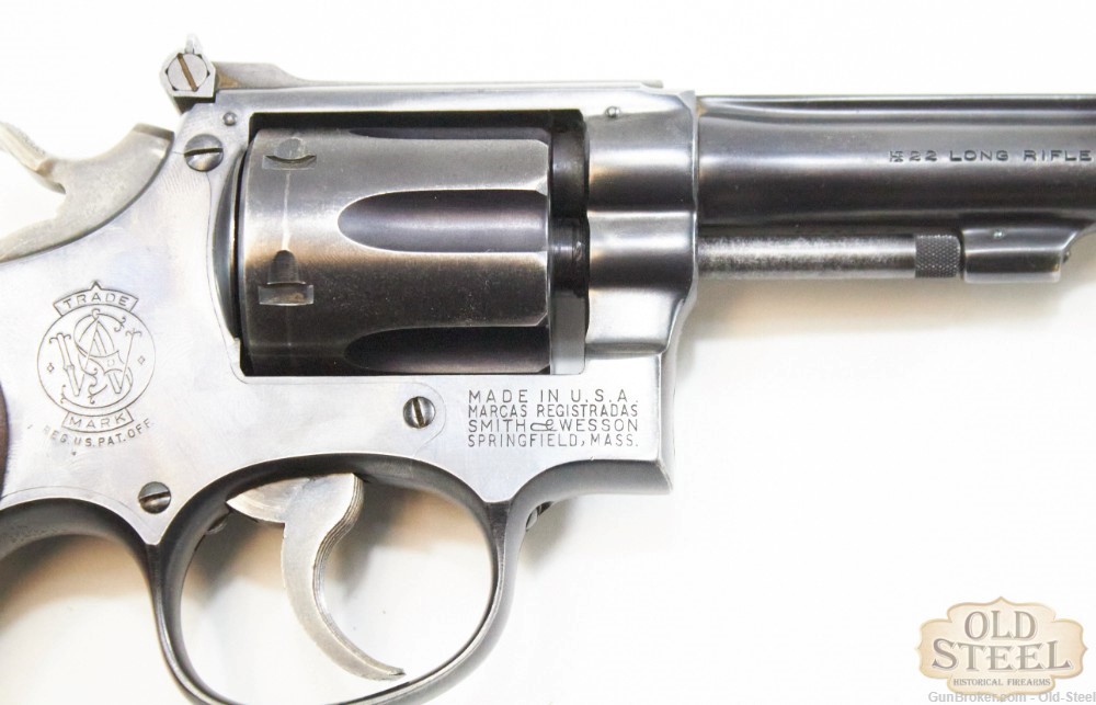Smith And Wesson K22 22LR MFG 1950 C&R Post War Third Model-img-10
