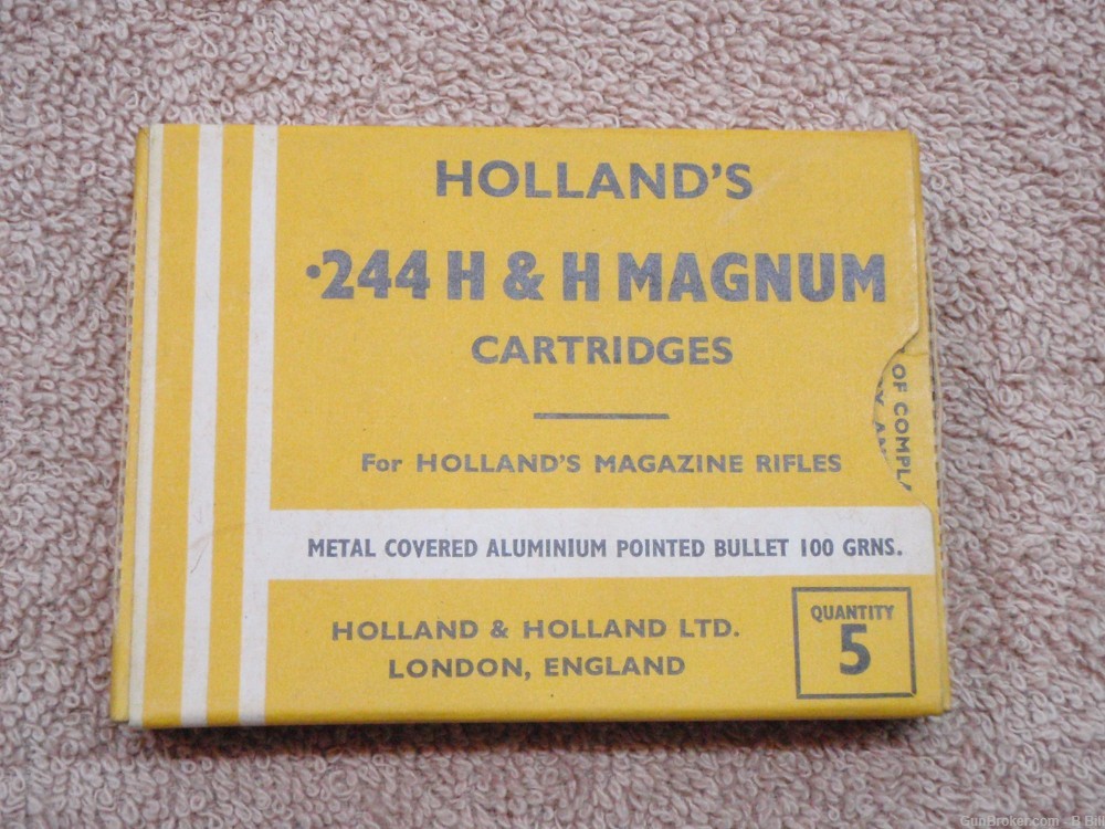 244 H&H Holland Magnum Ammo EXTREMELY RARE-img-0