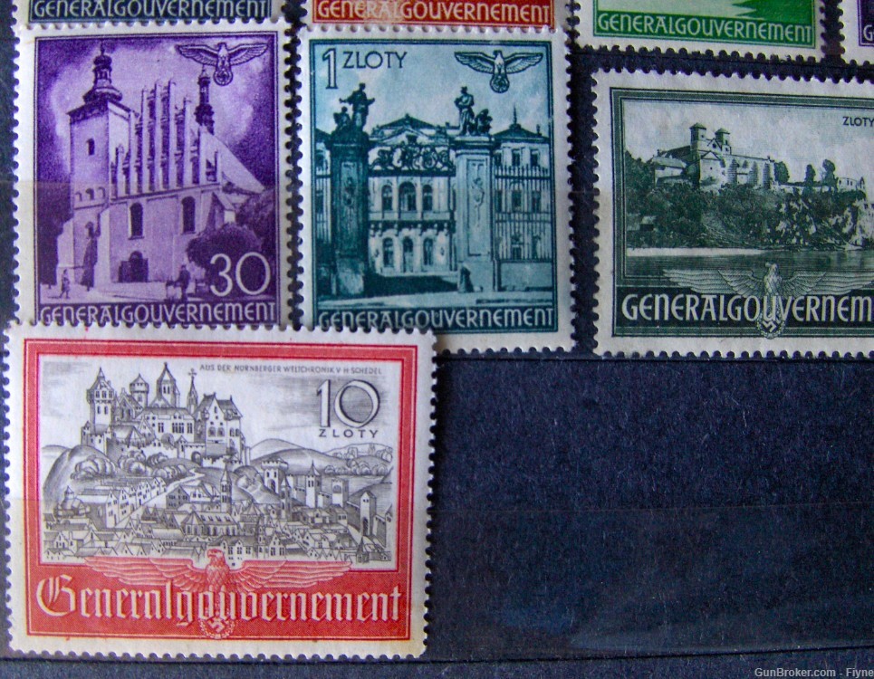 Occulated Poland by Germany, WWII. Lot of 20 different original stamps-img-3