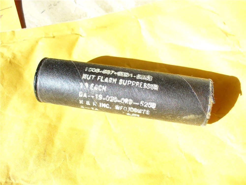 M1A / M14 Flash Hider Nut Org. USGI, open Can tube-img-1