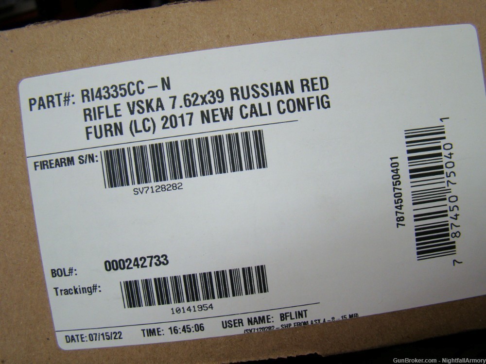 Century Arms VSKA 7.62x39 AK Rifle Russian Red wood CA ok fin grip 10rd CAI-img-19