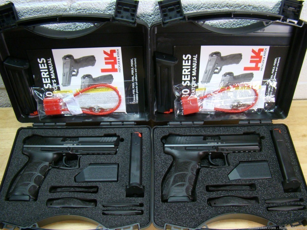 Pair of HK P30L V3 9mm Pistols H&K consec serial # P-30 Longslide Night sts-img-6