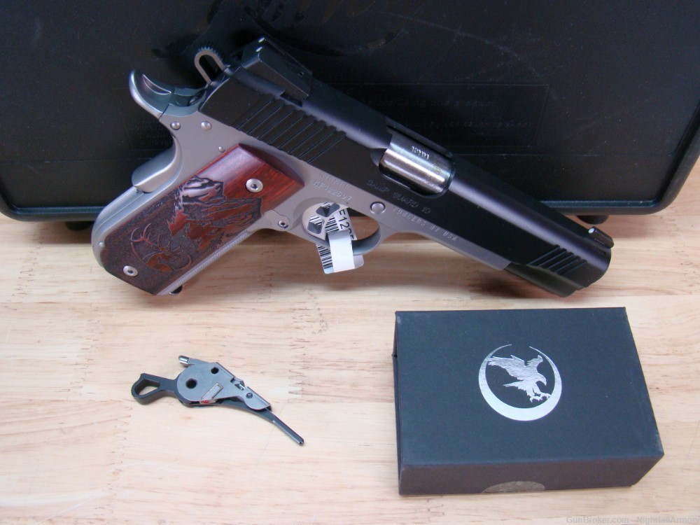 Kimber Camp Guard 10 10mm 1911 pistol w Nighthawk Custom drop-in trigger !-img-1