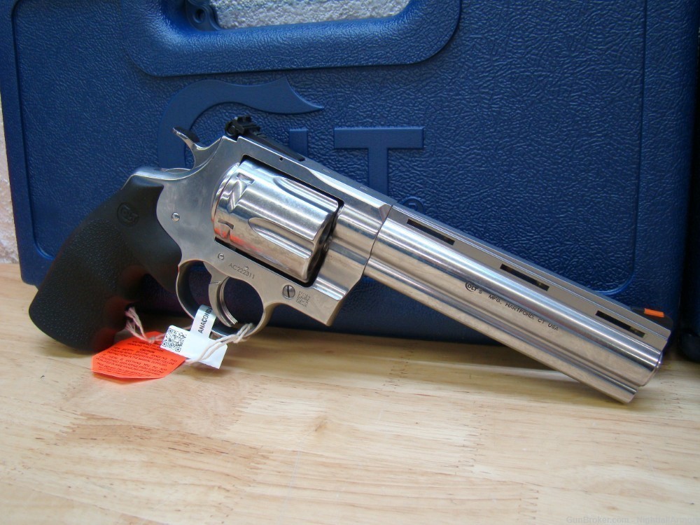 Pair of Colt Anaconda .44mag 6" Revolvers 6rd SS 44 MAG Snake Consecutive #-img-11