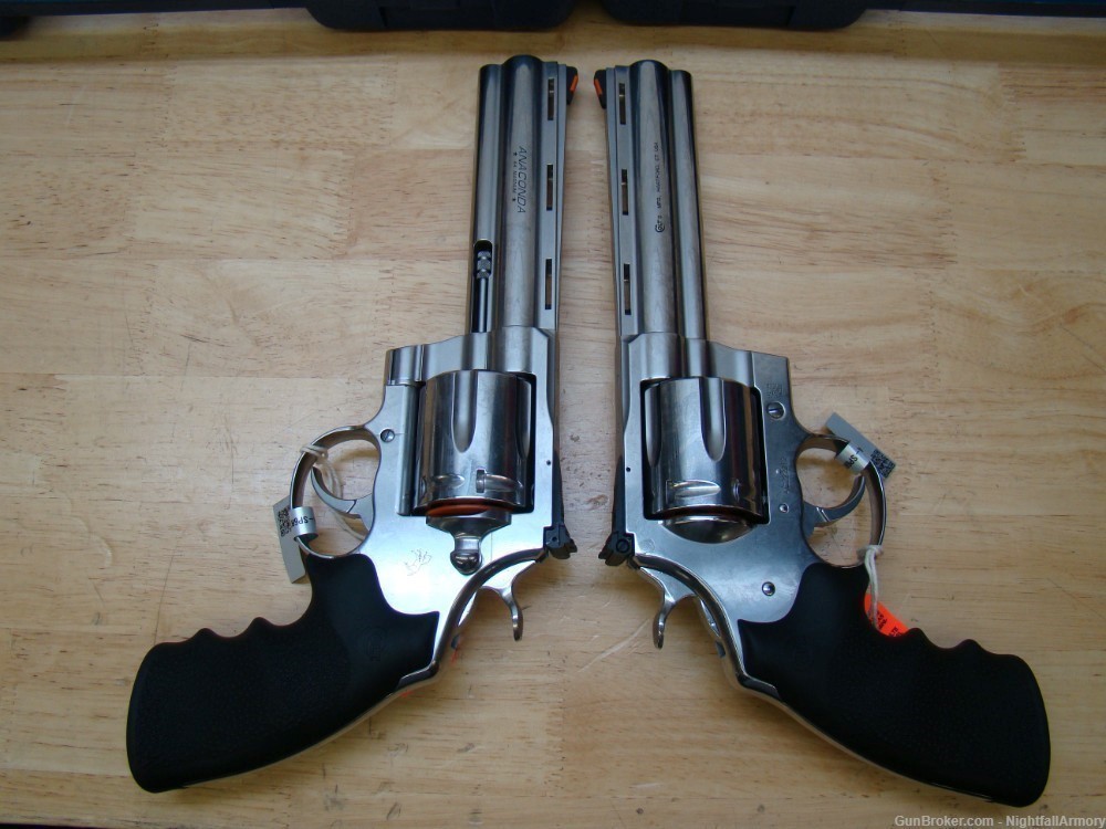 Pair of Colt Anaconda .44mag 6" Revolvers 6rd SS 44 MAG Snake Consecutive #-img-7