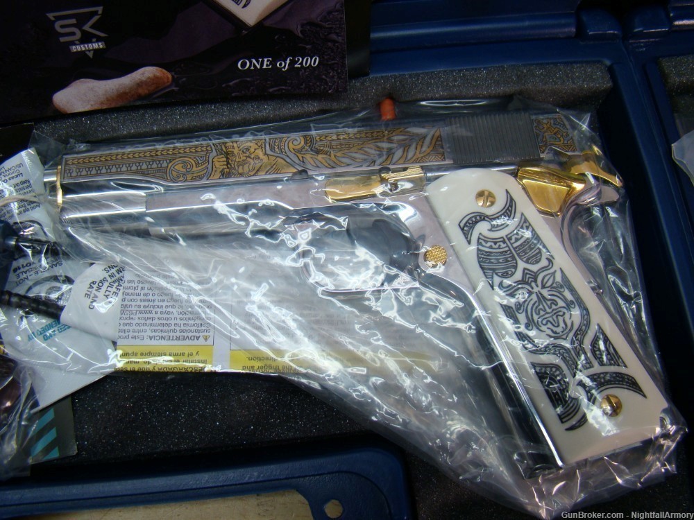 Colt THE MANA & HAKA matching set #109 of 200 .38 Super SS Gold Stainless !-img-8