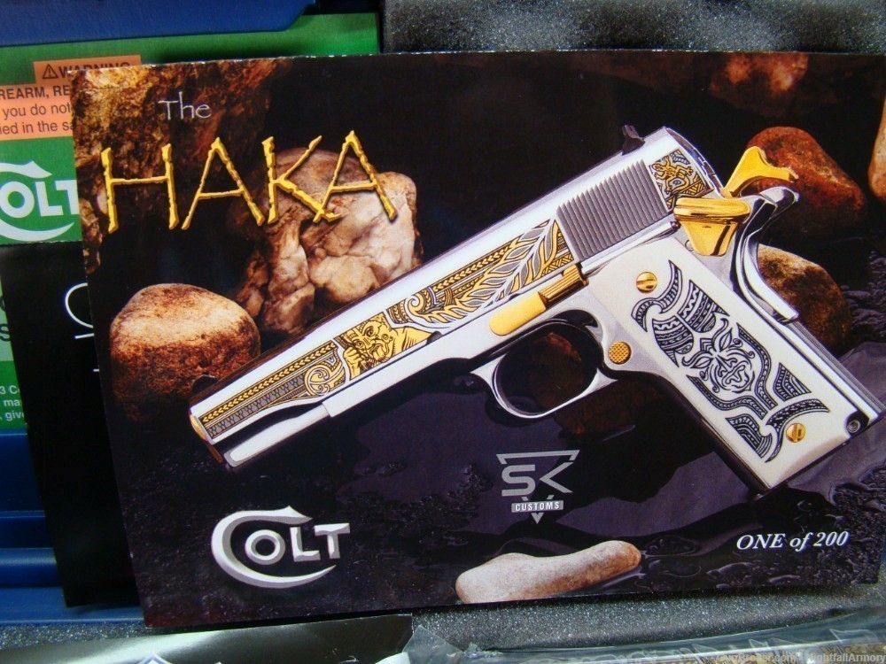 Colt THE MANA & HAKA matching set #109 of 200 .38 Super SS Gold Stainless !-img-7