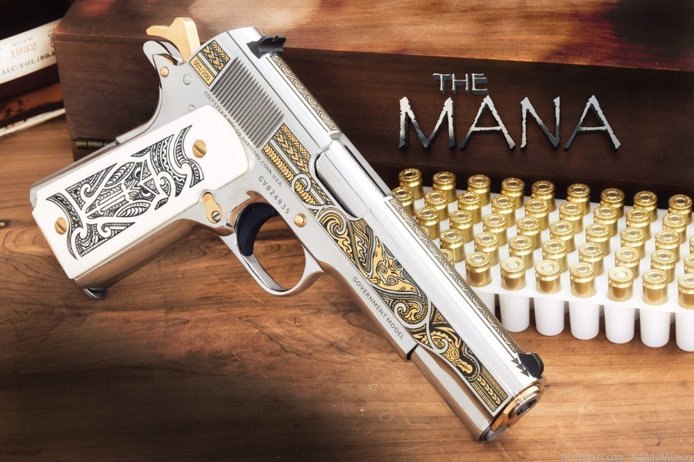 Colt THE MANA & HAKA matching set #109 of 200 .38 Super SS Gold Stainless !-img-15