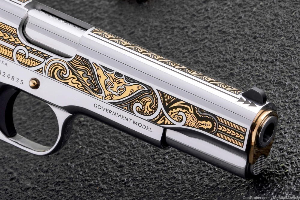 Colt THE MANA & HAKA matching set #109 of 200 .38 Super SS Gold Stainless !-img-19
