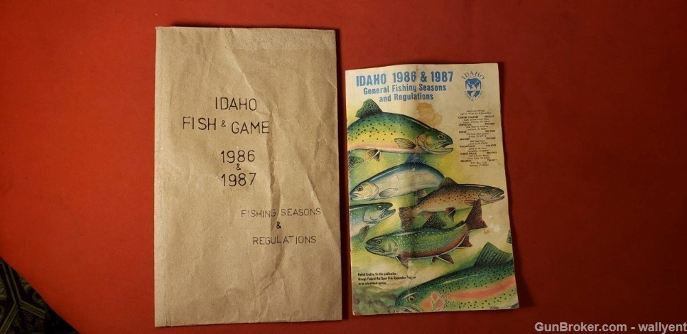 Idaho Fishing Seasons Regulations 1986-1987 creeks rivers lakes Fish & Game-img-0