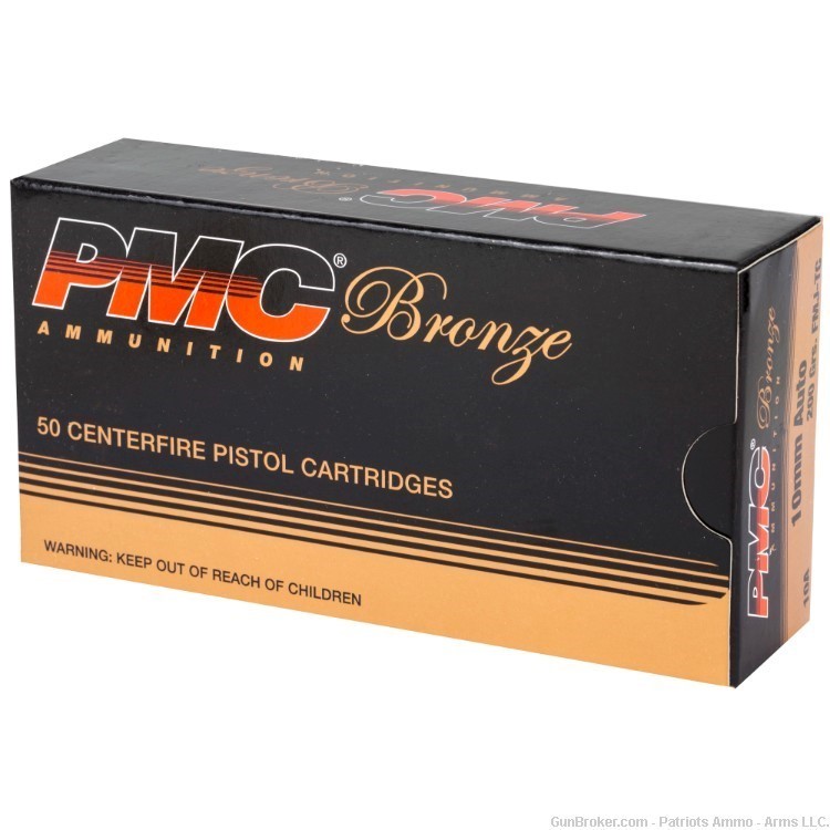 250 ROUNDS (5 BOXES) PMC 10MM 200GRAIN FMJ PMC10A NIB!-img-2