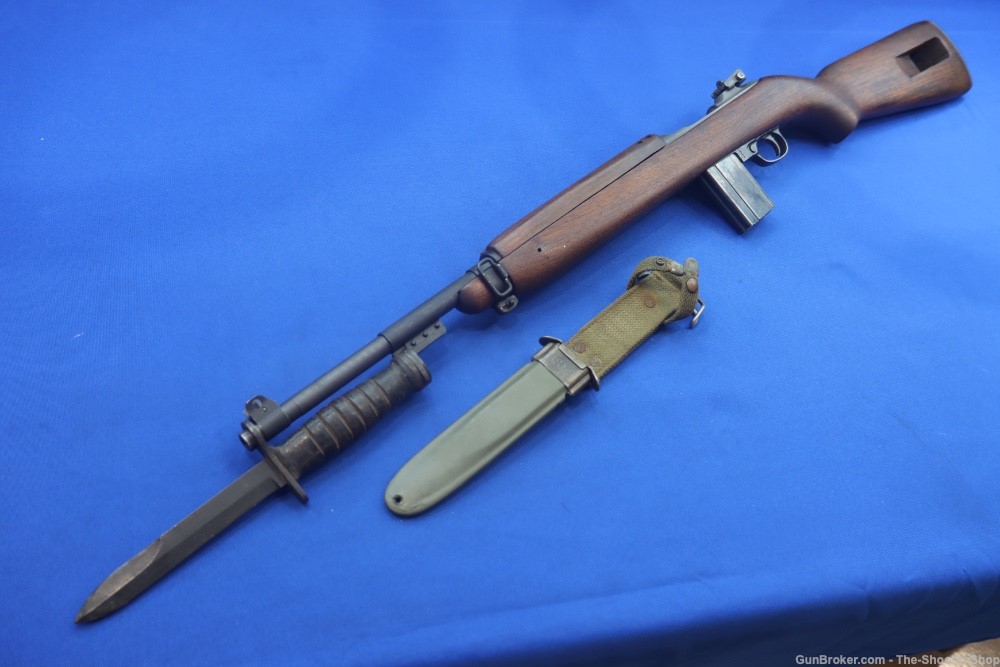 National Postal Meter US M1 30 Carbine Rifle 1944 MFG w/ CASE USM4 Bayonet-img-61
