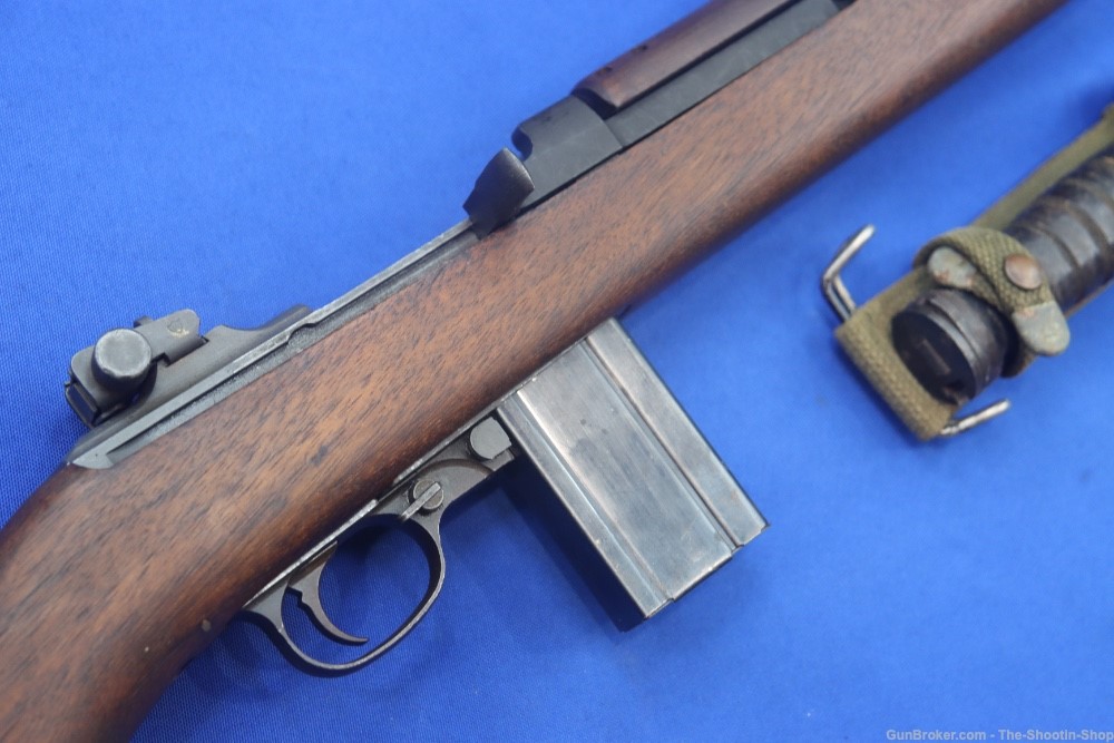 National Postal Meter US M1 30 Carbine Rifle 1944 MFG w/ CASE USM4 Bayonet-img-4