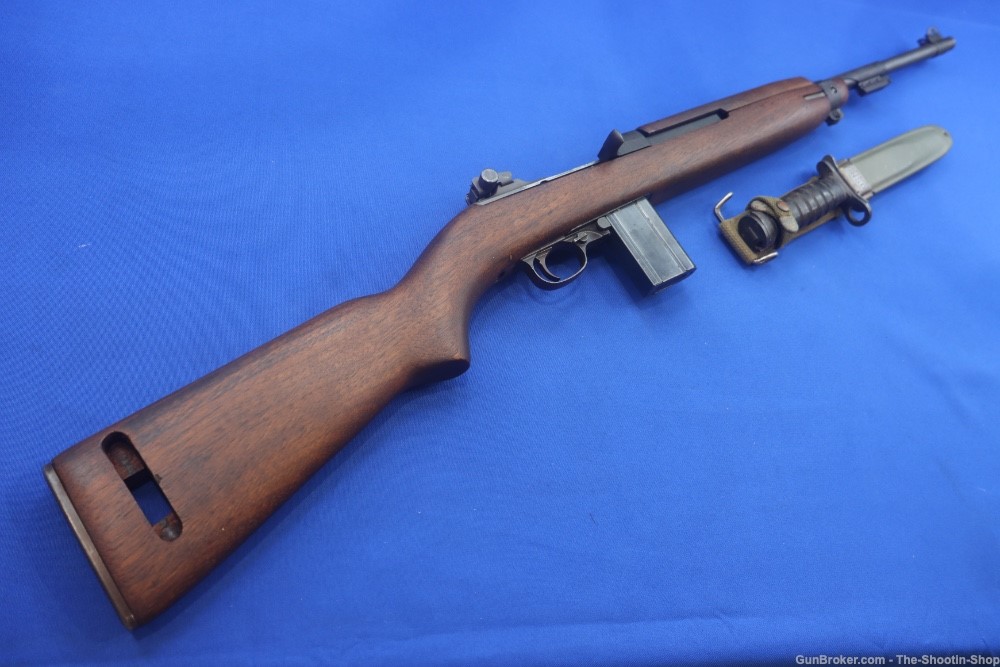 National Postal Meter US M1 30 Carbine Rifle 1944 MFG w/ CASE USM4 Bayonet-img-0