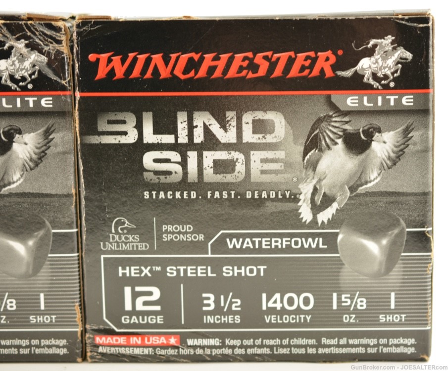 WINCHESTER Blind Side 12ga. 3 ½" STEEL 1 5/8 oz. #1 (50) -img-1