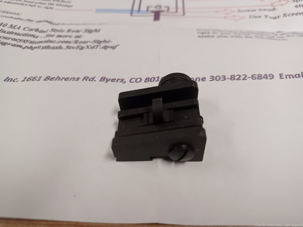 Ruger mini-14 rear sight (new)-img-1