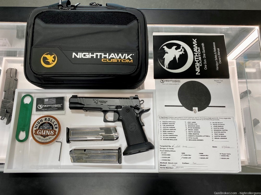 NEW Nighthawk High Roller Double Stack 1911 9mm w/Dawson and IOS Upgrades!-img-1
