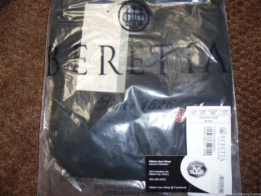 beretta model ts39 man's t-shirt size xlarge black-img-0
