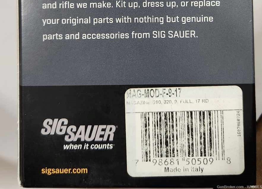 NEW: Sig Sauer 250, 320, 9mm Full Size Magazine 17 Rnd - MAG-MOD-F-9-17-img-1