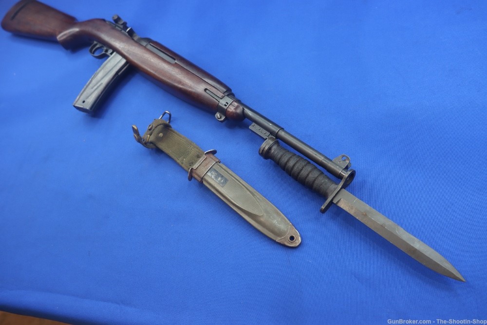 Standard Products US M1 30 Carbine Rifle 1943 MFG w Camillus M4 Bayonet WW2-img-55