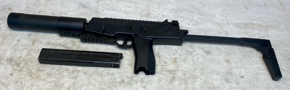 KWA KMP9R Black Airsoft 6mm Cal MP9 Clone w/Angry Gun Silencer-img-9