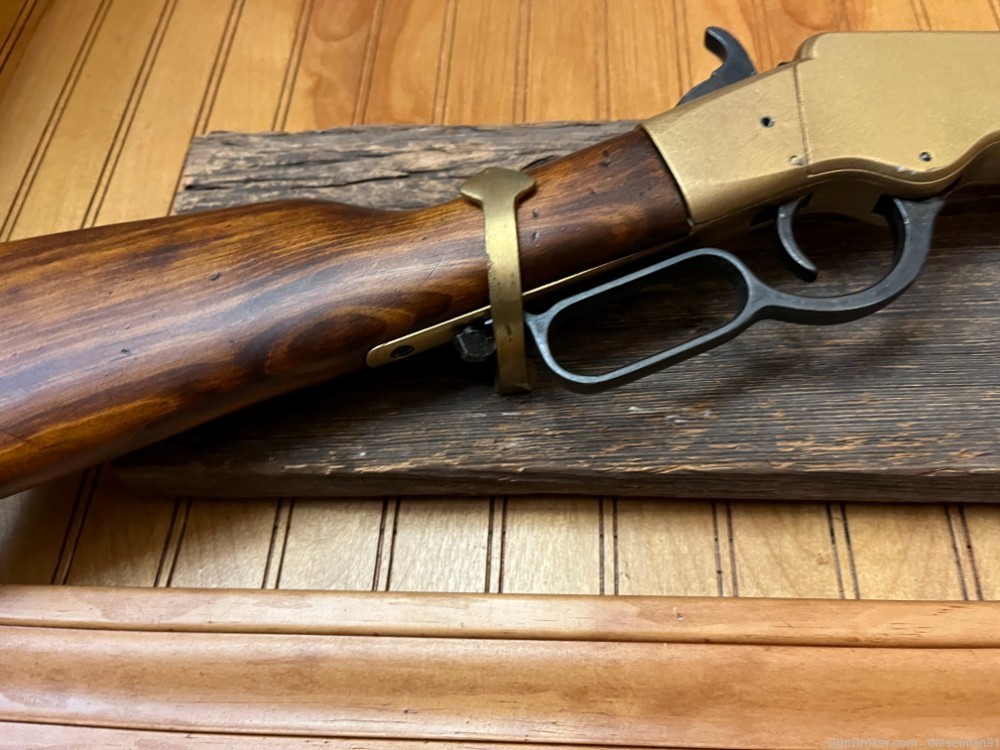1860 HENRY RIFLE DENIX REPLICA  - NICE! INCLUDES WALL MOUNT! FREE SHIPPING!-img-2