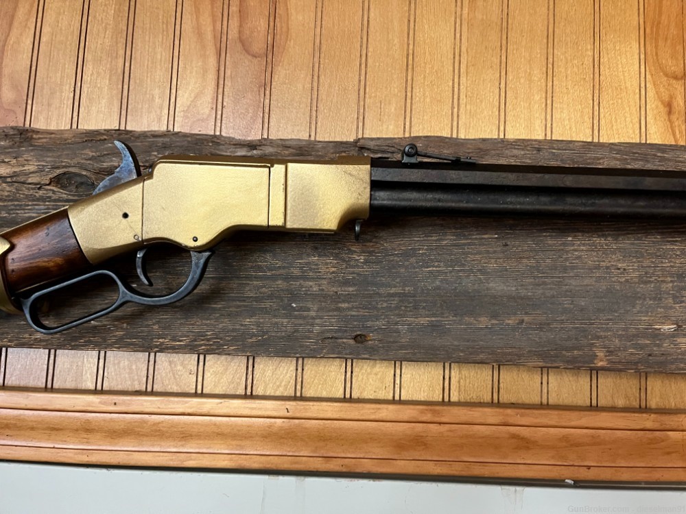 1860 HENRY RIFLE DENIX REPLICA  - NICE! INCLUDES WALL MOUNT! FREE SHIPPING!-img-5