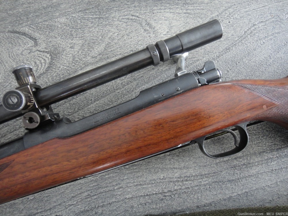 Winchester 70 prewar pre 64 collectible USMC sniper pre war 1941 Unertl -img-17