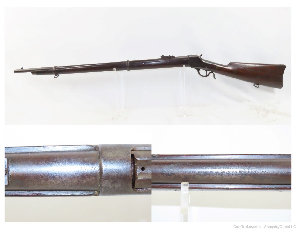 Antique WINCHESTER M1885 HIGH WALL .45-70 GOVT Target/Match Style Rifle    -img-0