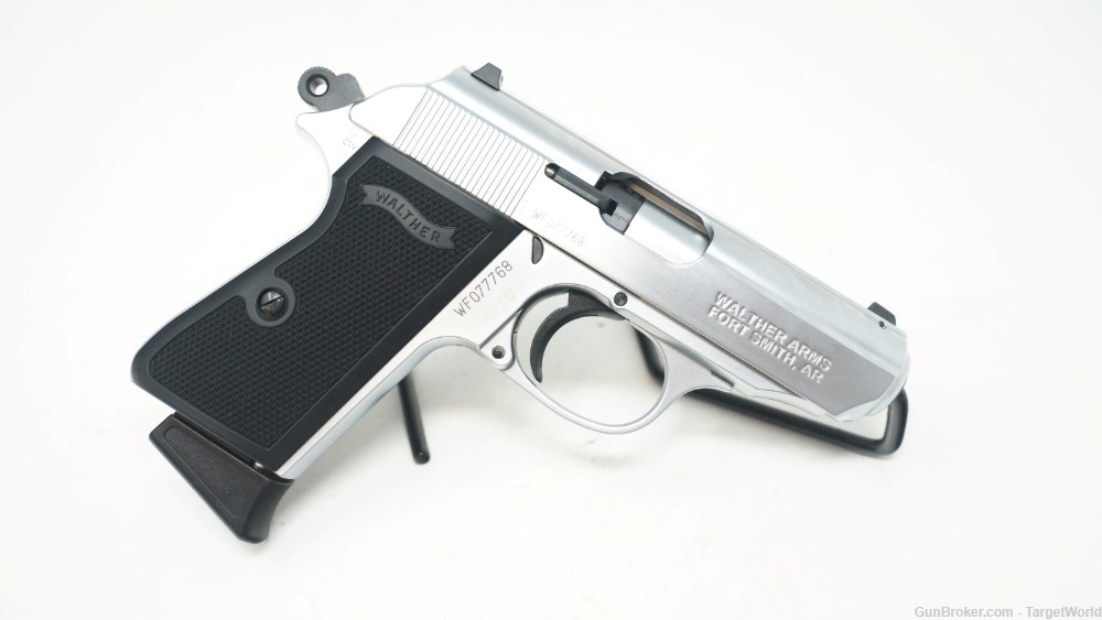 WALTHER PPK/S .22LR PISTOL NICKEL 10 ROUNDS (WAG5030320)-img-1