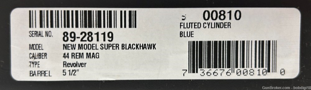 New Model Ruger Super Blackhawk Blued 44 Mag 00810 5.5" NO CC FEES-img-3