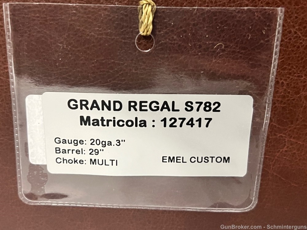 RIZZINI GRAND REGAL EXTRA 782 EM EL REGAL CUSTOM SHOP 20GA Grade V +   NEW -img-1