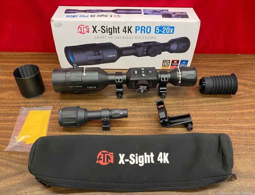 LNIB ATN X-Sight 4K Pro 5-20x Magnification Day Night 30mm Tube RifleScope -img-0