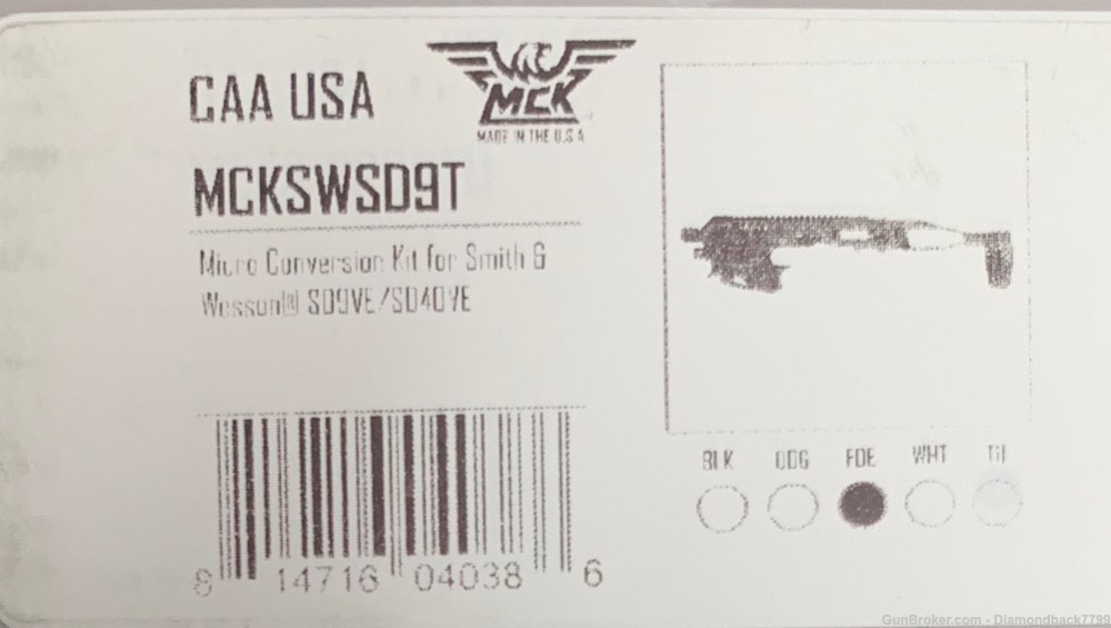 CAA USA MCK Micro Conversion Kit RONI for Smith & Wesson SD9VE SD40VE-img-2