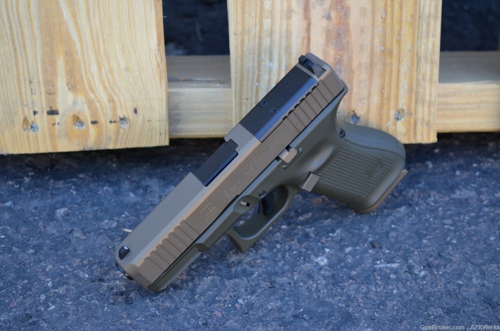 Glock 19 Gen 5 MOS X-Werks Magpul OD Burnt Bronze G5 9mm RMR Optic Ready-img-2
