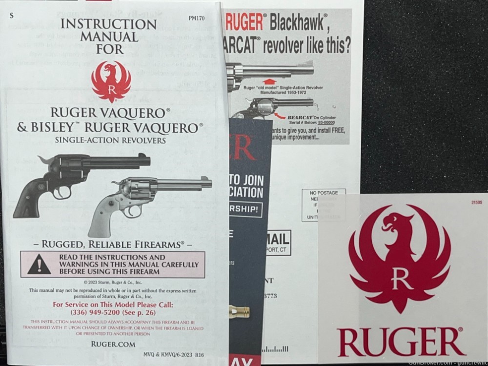 Ruger New Vaquero 05108 5108 357mag 5.5" GLOSS Stainless 357 Mag LAYAWAY-img-18
