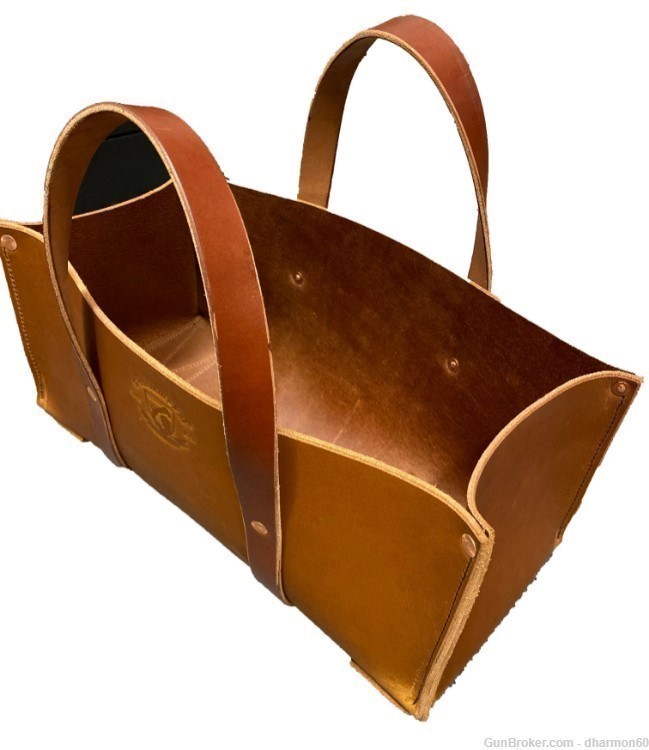 Buffalo Bison Leather Tote Tool Bag - Ammo, Gardening, Outdoorsmen - NEW-img-2