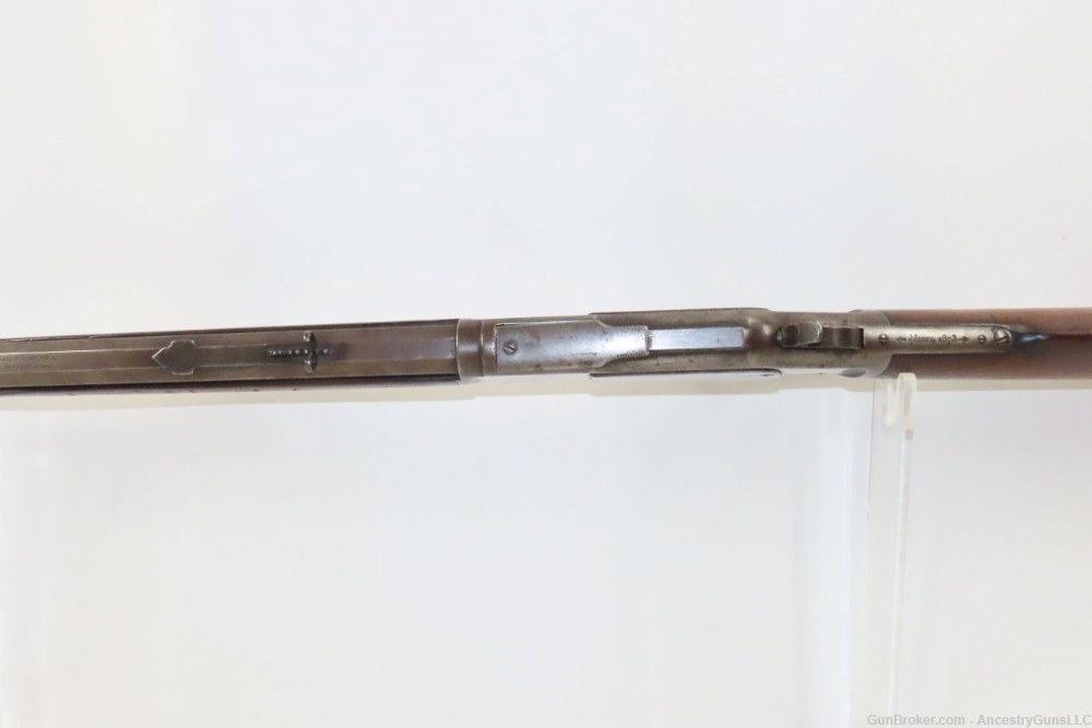 c1887 mfr Antique WINCHESTER Model 1873 .38-40 WCF Lever Action SHORT RIFLE-img-13