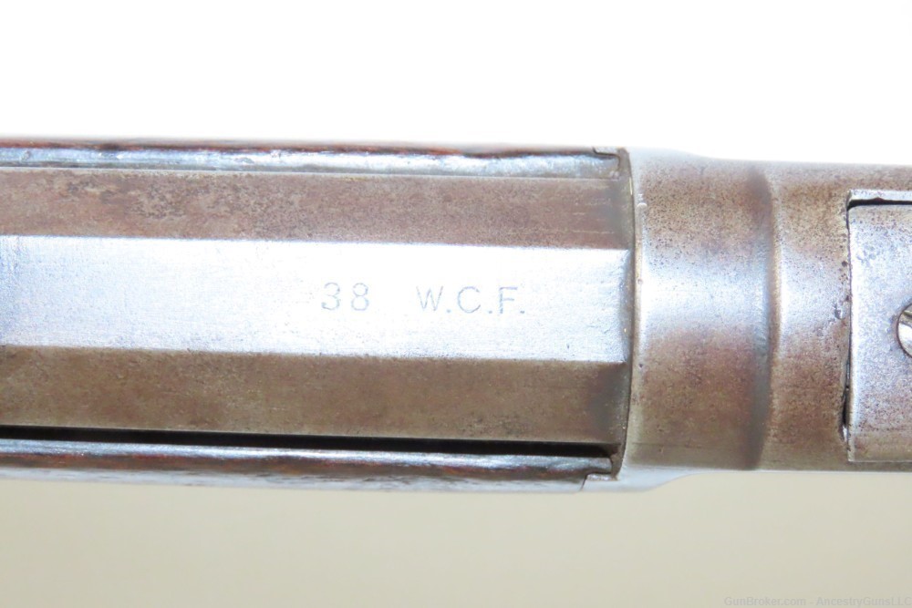 c1887 mfr Antique WINCHESTER Model 1873 .38-40 WCF Lever Action SHORT RIFLE-img-10