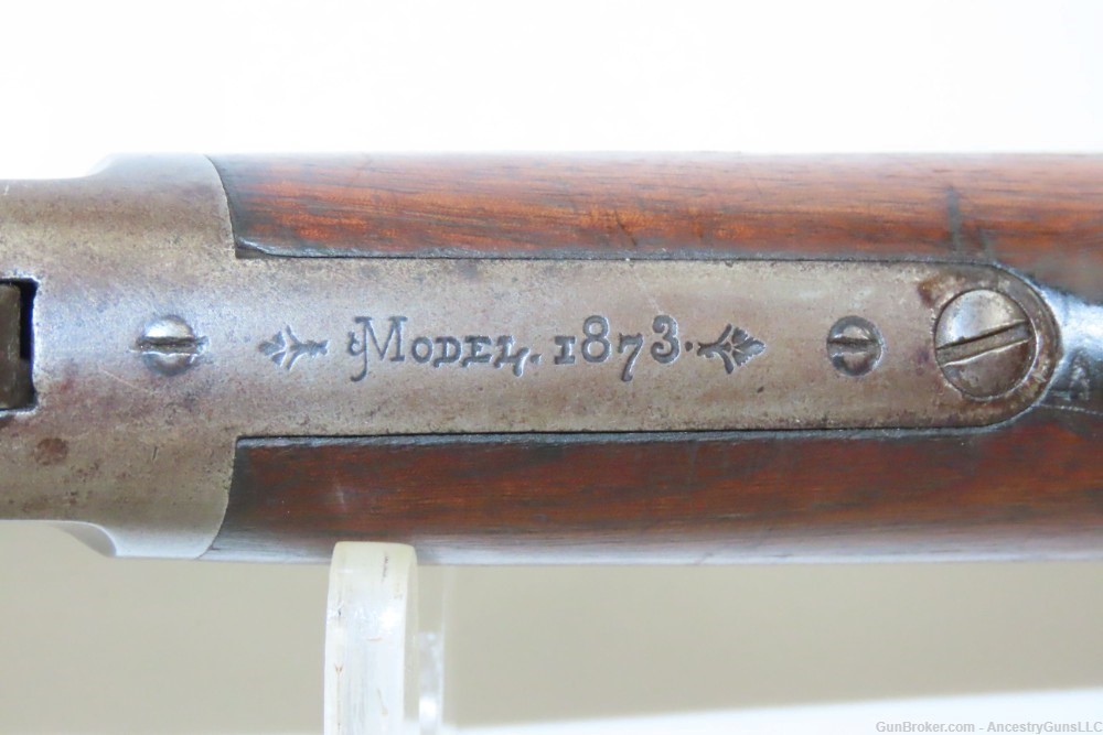 c1887 mfr Antique WINCHESTER Model 1873 .38-40 WCF Lever Action SHORT RIFLE-img-9