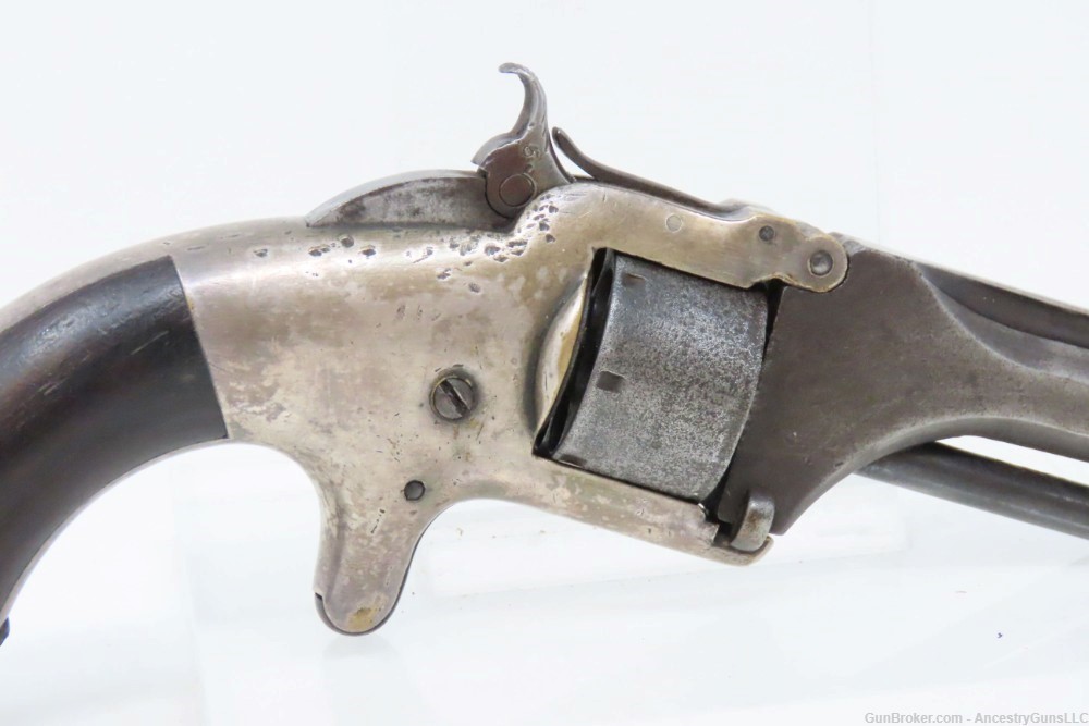 Antique SMITH & WESSON Number 1 FIRST ISSUE 6th Type SPUR TRIGGER Revolver -img-14