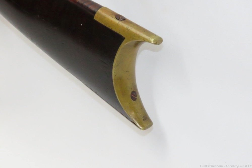 c1870s MICHIGAN W.K. STRONG LONG RIFLE .36 Caliber Half-Stock Maple Antique-img-18