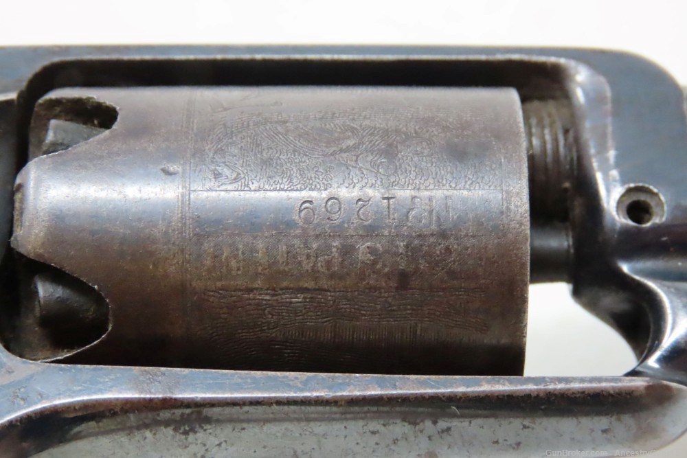 CASED Antique CIVIL WAR COLT Model 1855 “ROOT” Side-Hammer POCKET Revolver -img-17